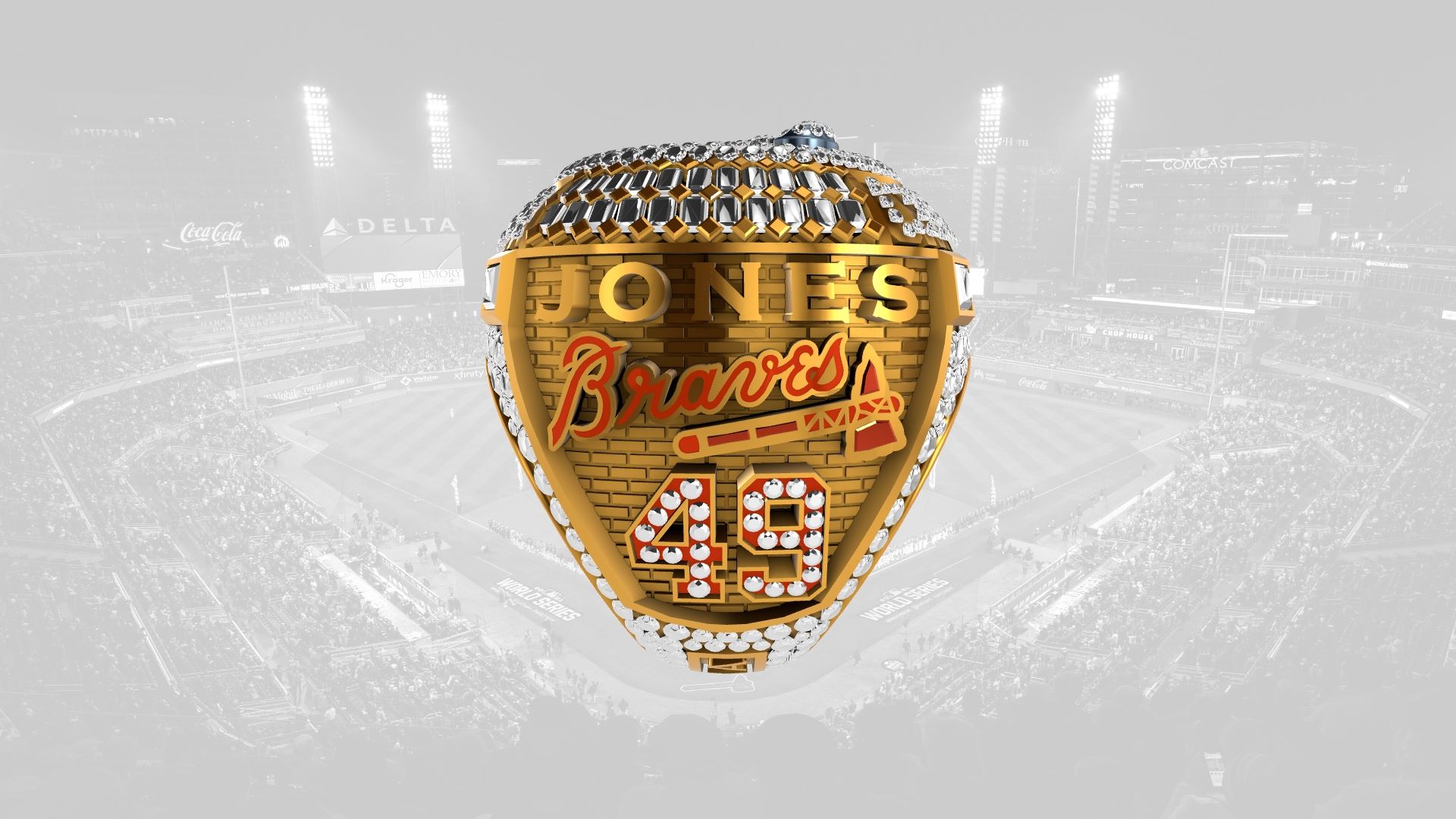 2021 Braves World Series Ring - Nathan Jones